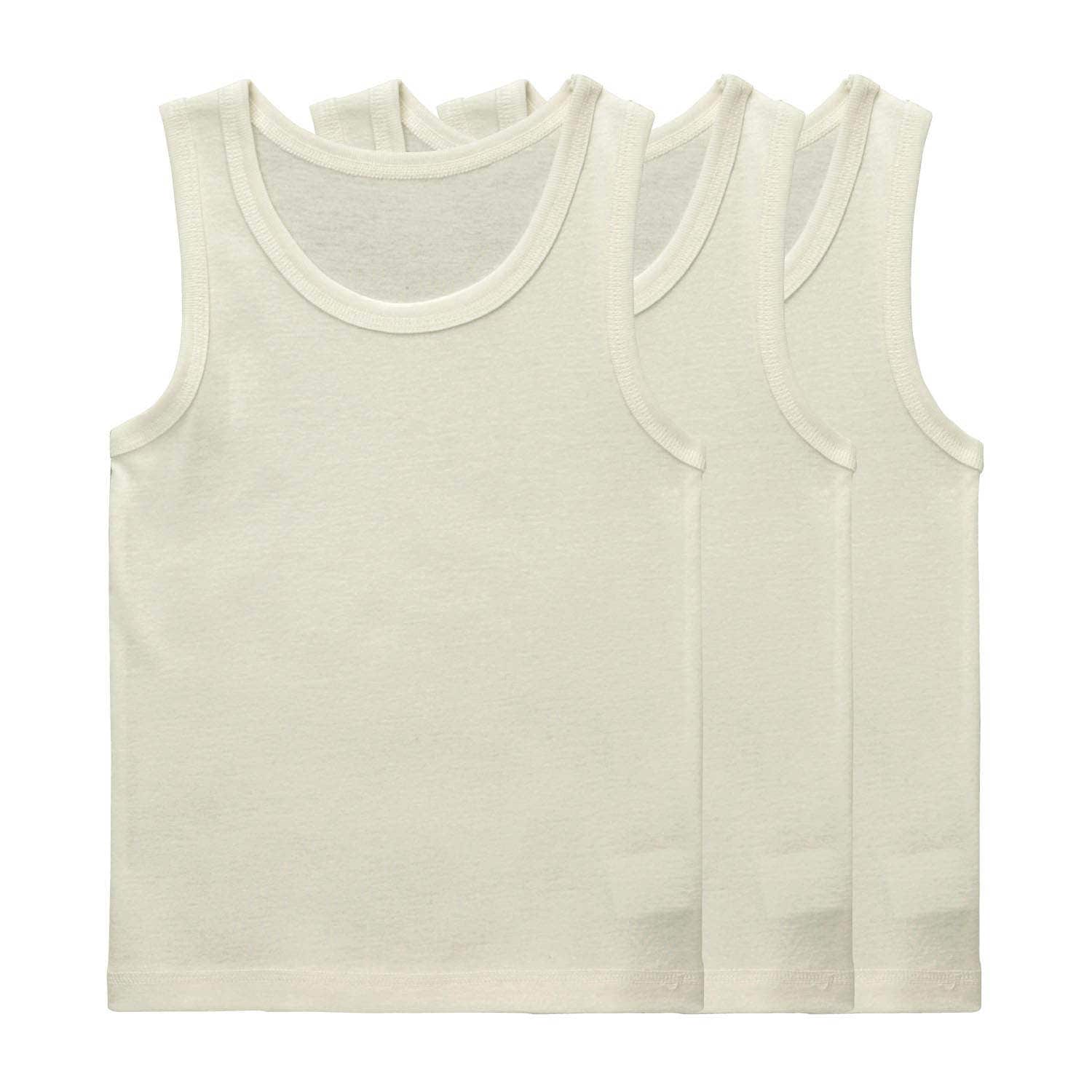 White Unisex Baby and Toddler Soft Cotton Tee Boys and Girls T Shirt Baby Jay Short Sleeved Undershirt 5 Pack 