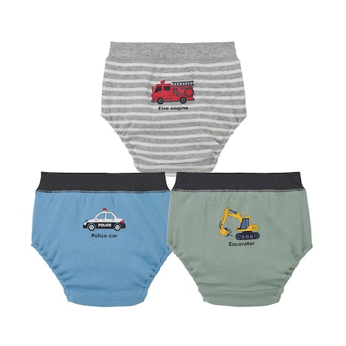 ママの声から生まれた園指定の足口ゴムのトイトレパンツ（吸水層なし）３枚セット