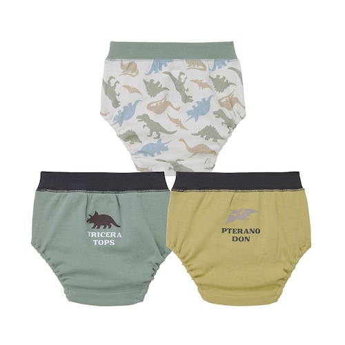 ママの声から生まれた園指定の足口ゴムのトイトレパンツ（吸水層なし）３枚セット