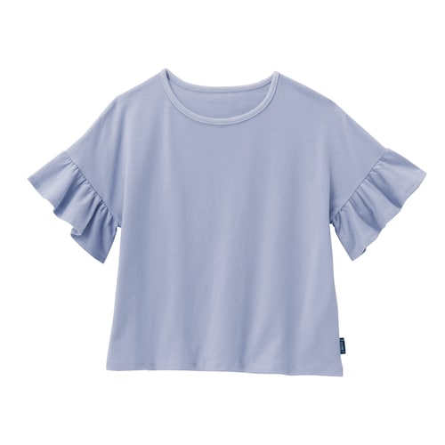 【6月1日まで Tシャツまとめ買い対象】 袖フリル半袖Ｔシャツ 【子供服】