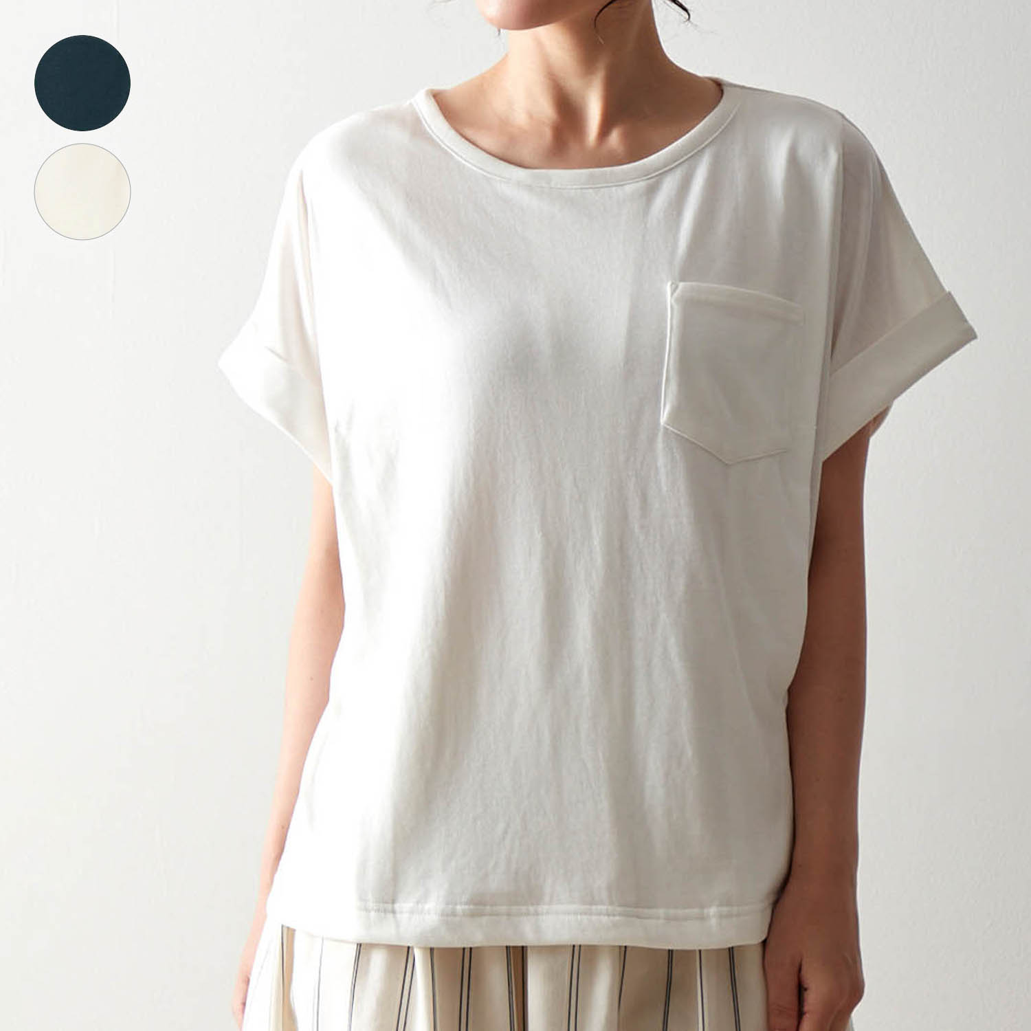 【ベルメゾン】授乳に便利!産後サイズドロップショルダー半袖Tシャツ