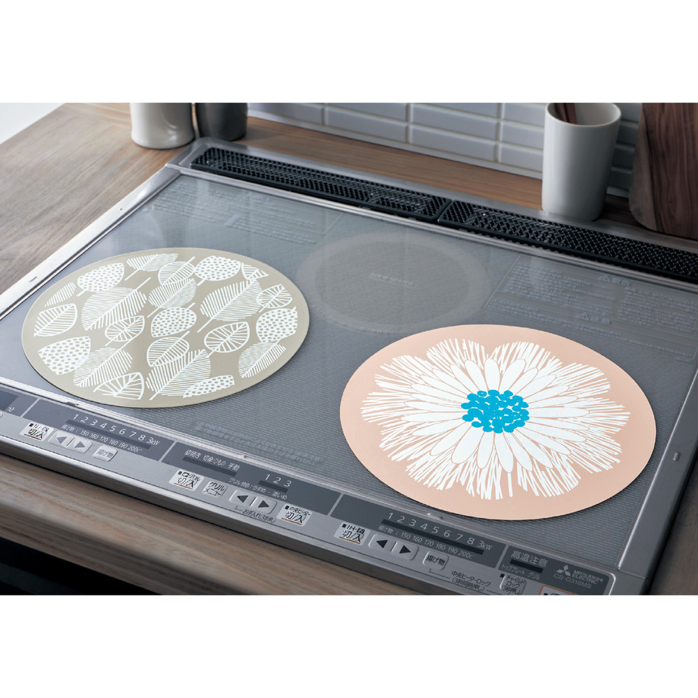 焼け焦げ防止IHマット同柄2枚セット 北欧風デザイン 焼け焦げ防止IHマット同柄2枚セット 北欧風デザイン