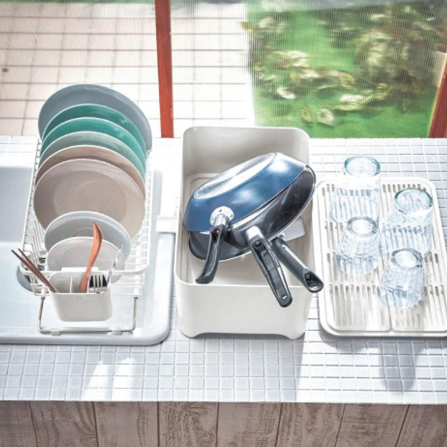 【ベルメゾン】使い方様々な大容量水切りかご[日本製]