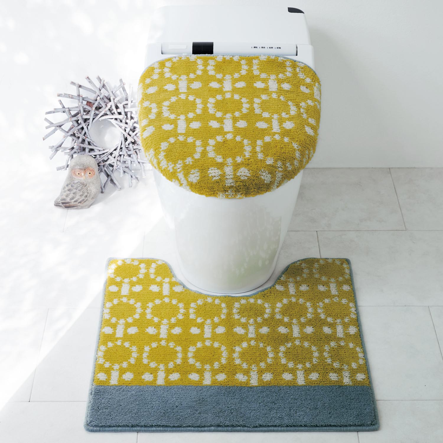 【ベルメゾン】北欧調デザインの清潔仕様のトイレマット・フタカバー(単品・セット) 【ベルメゾン】北欧調デザインの清潔仕様のトイレマット・フタカバー(単品・セット)