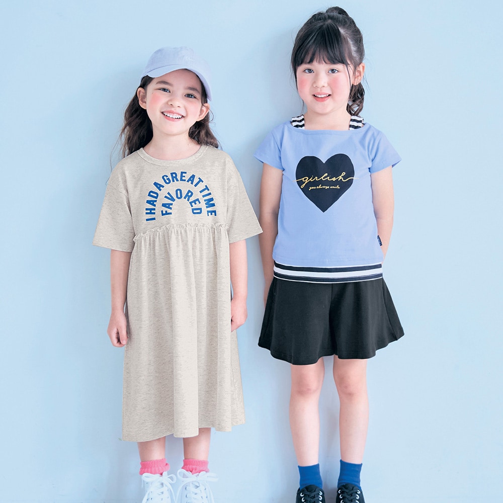 左)107cm・110、右)サックス×ブラック／113cm・110