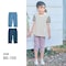 裾リボンカットソー六分丈パンツ 【子供ズボン　子供服】