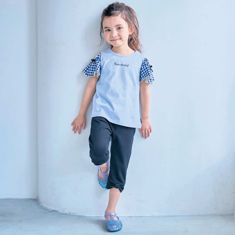 ネイビー／モデル身長107cm・サイズ110