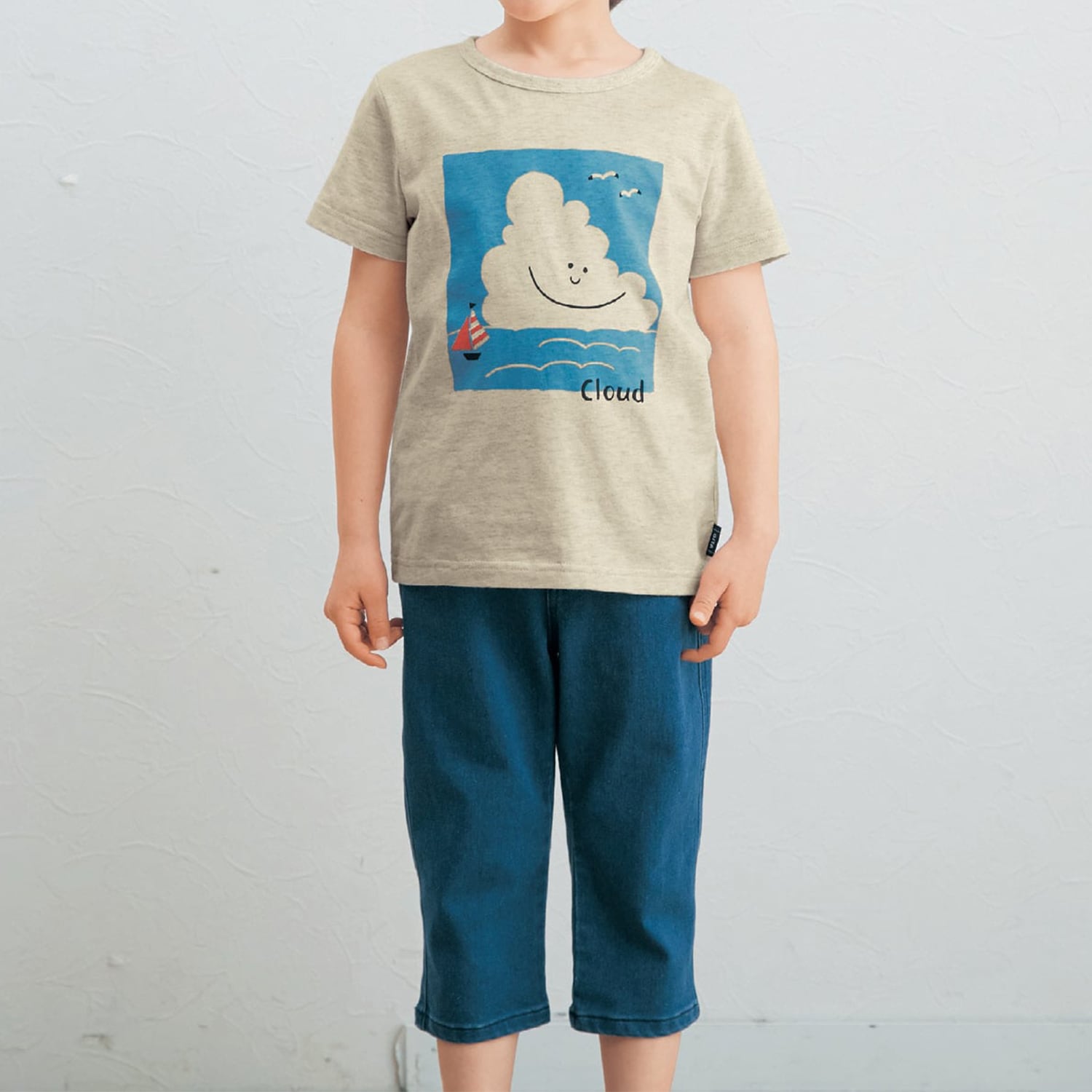 薄くて涼しい巾着付き半袖Ｔシャツ５枚セット（子供服 Tシャツ