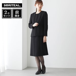 【ソリテール/SORITEAL】ジャケット & ワンピ2点セット【喪服・礼服】
