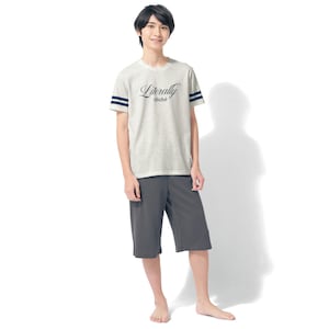 ホワイト杢グレー／モデル身長163cm・サイズ160