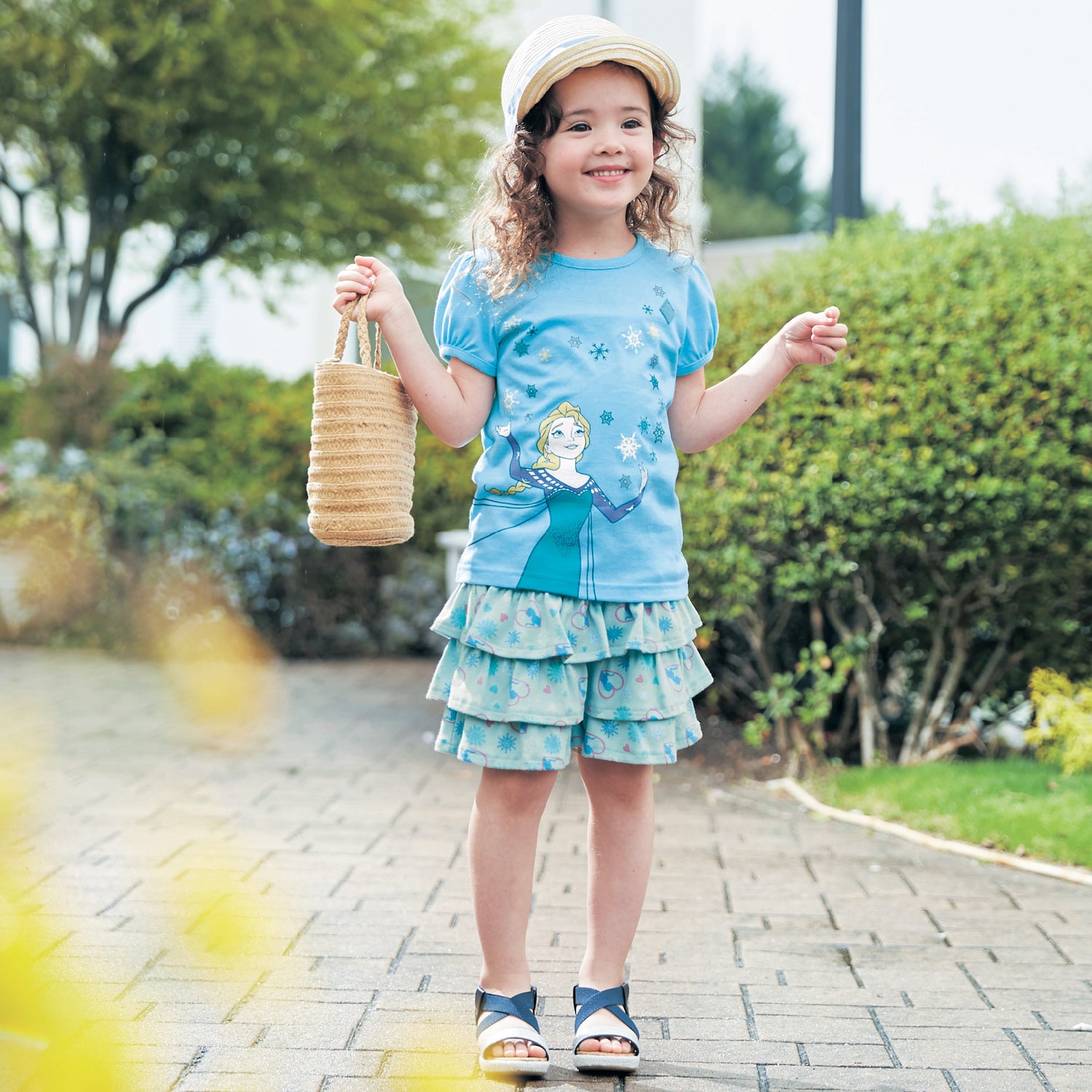 名札ココ半袖パフスリーブTシャツ（ディズニー 子供服/ベビー服