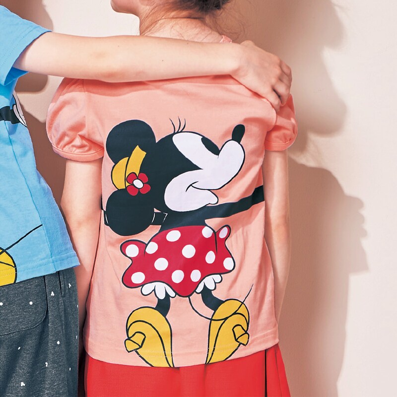 人気の贈り物が ベルメゾン ディズニー Tシャツ ガールズ 半袖 名札ココ パフスリーブ 通園 通学 Casabianca Ba