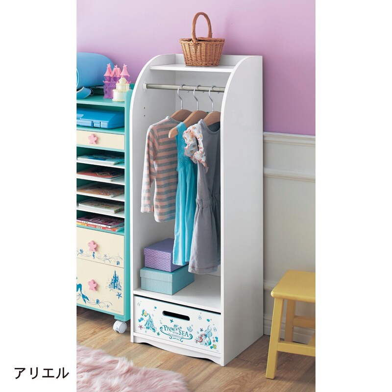 おうちディズニー】自分で片付けたくなるキッズハンガーラック（選べる  