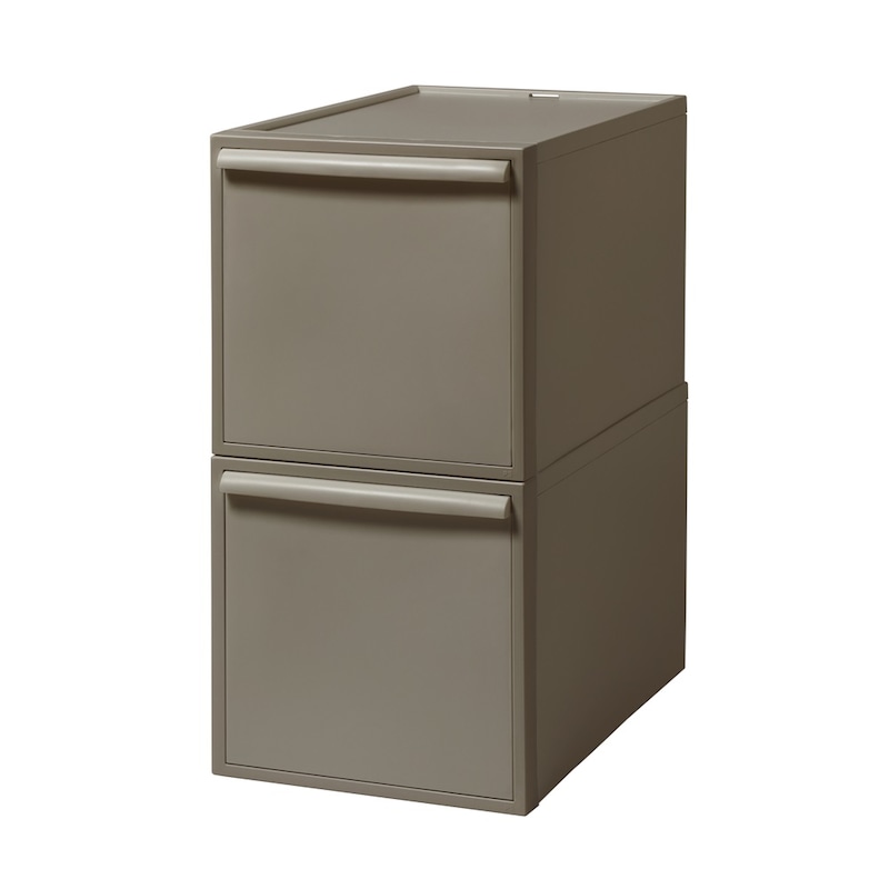 引出し(L)タイプは2個セット／モカ