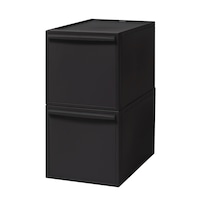 引出し(L)タイプは2個セット／ブラック