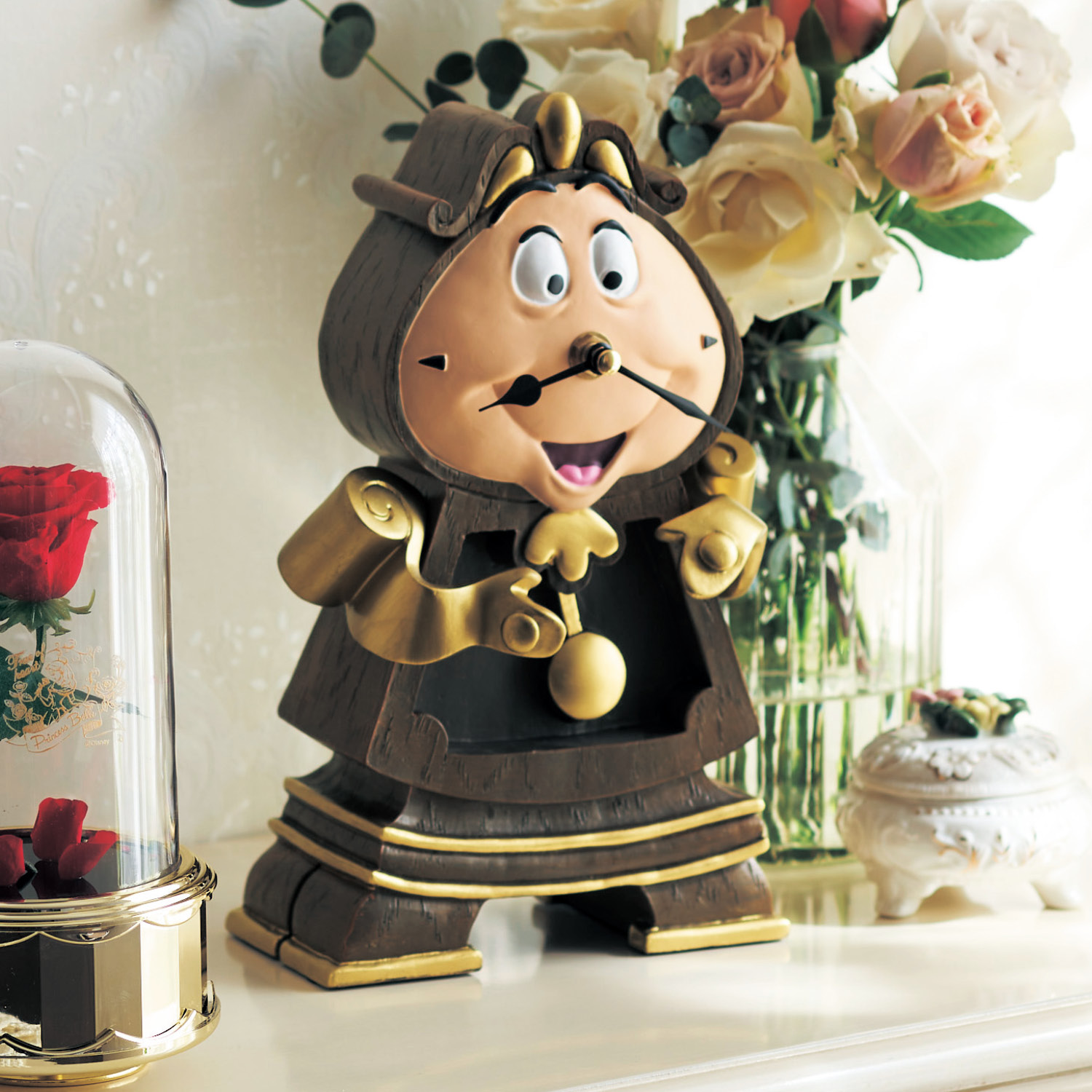 【ディズニー/Disney】置き時計「コグスワース/美女と野獣」 【ディズニー/Disney】置き時計「コグスワース/美女と野獣」