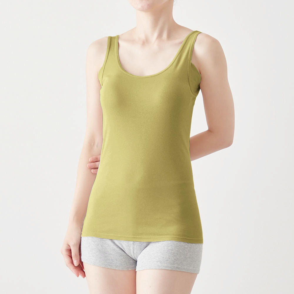 汗取りインナー・さらりとやわらか綿タンクトップ【消臭】 汗取りインナー・さらりとやわらか綿タンクトップ【消臭】