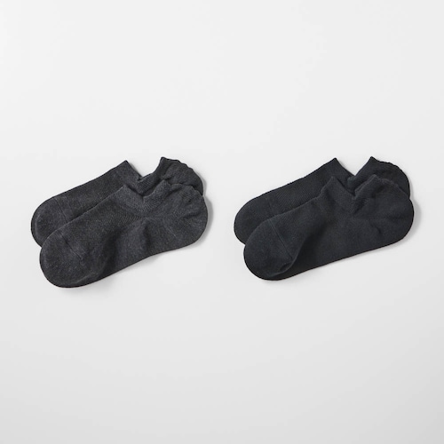 【新色追加】 【2足組】サラッと快適・スニーカー丈ソックス【消臭】