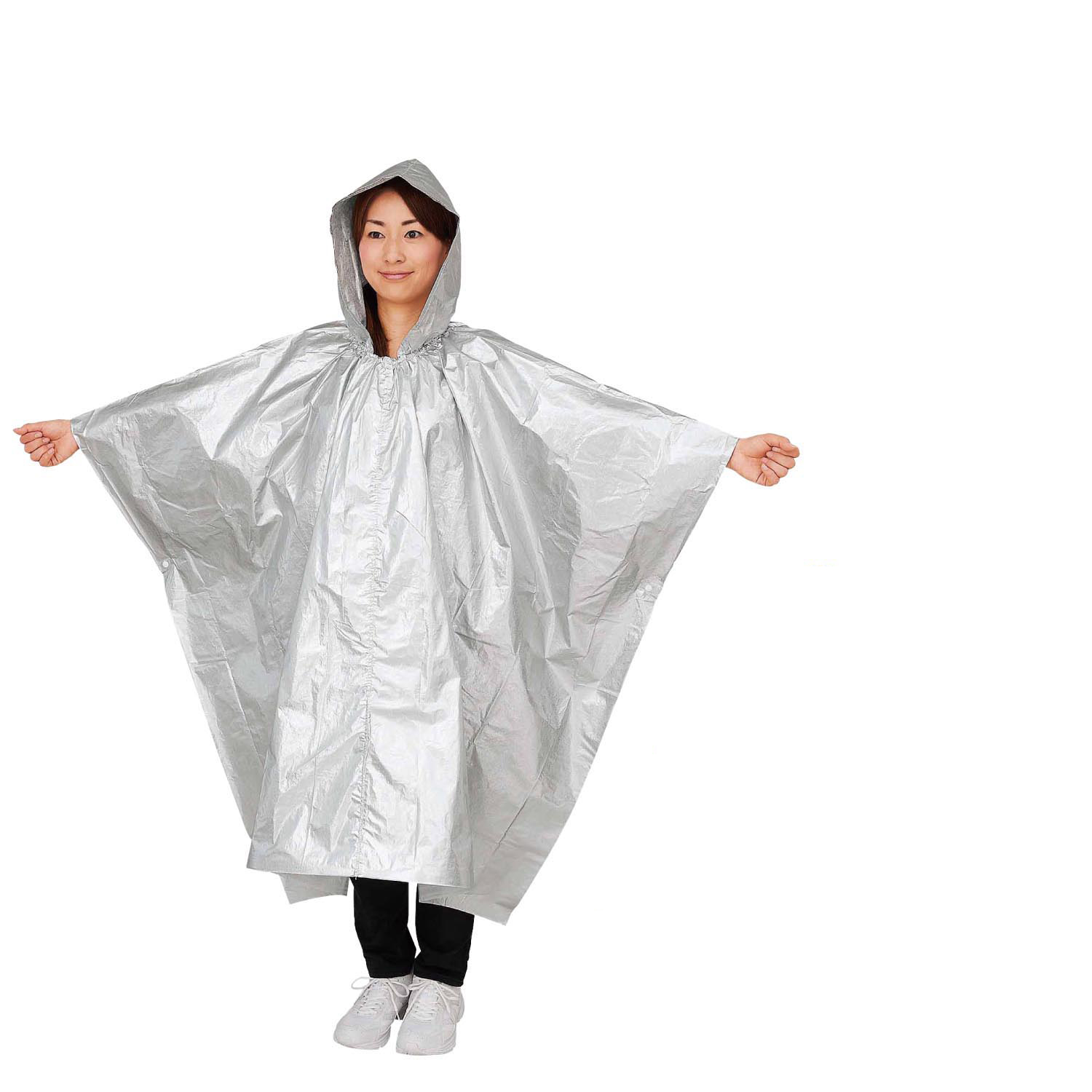 【ベルメゾン】フード付きアルミポンチョ 【冬の災害対策】 【ベルメゾン】フード付きアルミポンチョ 【冬の災害対策】