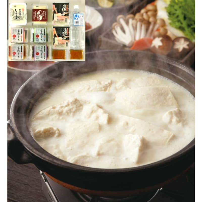 温泉湯豆腐と人気のお豆腐を詰め合わせました！