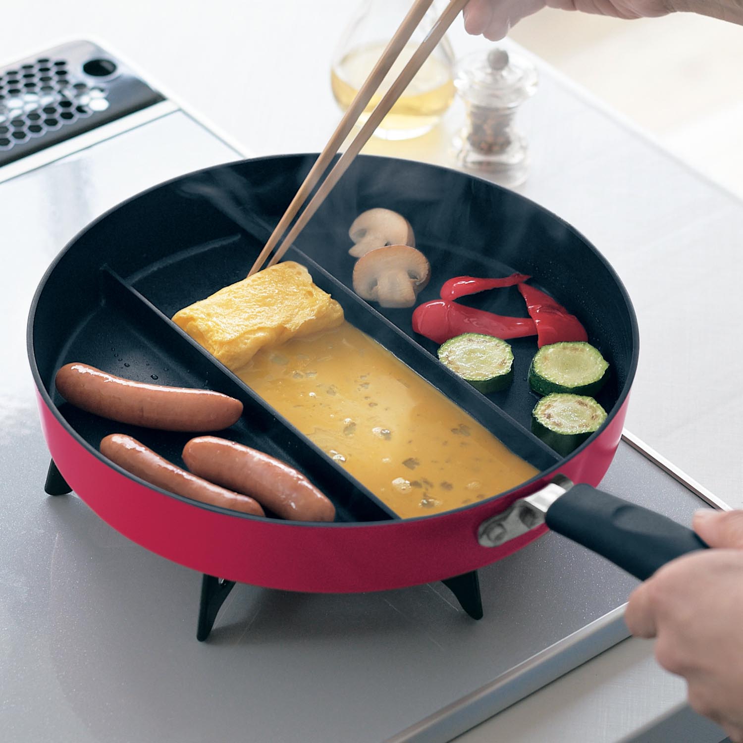 【ベルメゾン】【ガス火専用】卵ひとつで卵焼きフライパン 【ベルメゾン】【ガス火専用】卵ひとつで卵焼きフライパン