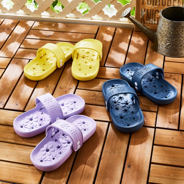 【ベルメゾン】どちらからでも履ける両履きベランダサンダル「フルール」