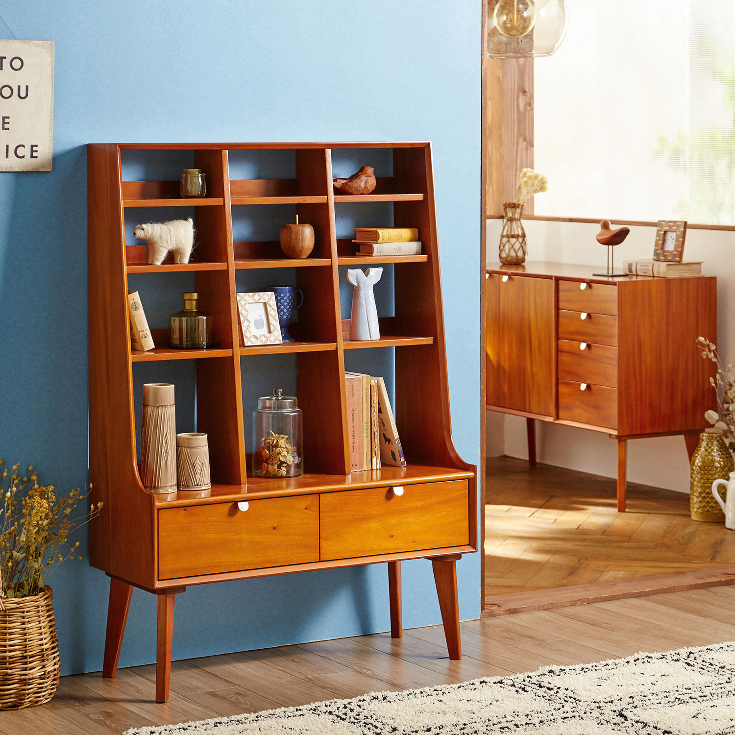 【ベルメゾン】北欧ヴィンテージ調フリーラック