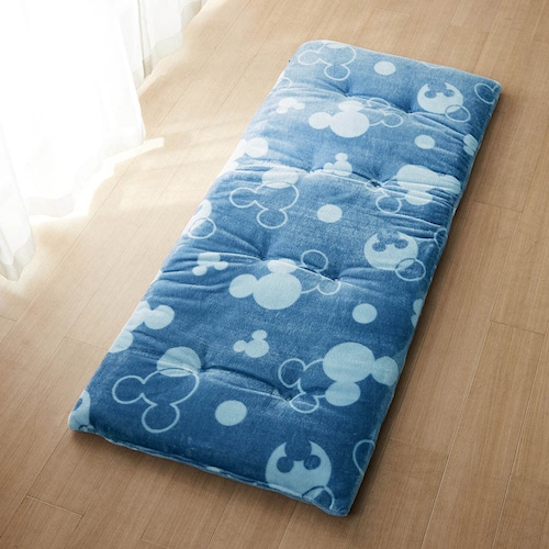あったかなめらかなゆったりワイドごろ寝マット「ミッキーモチーフ」