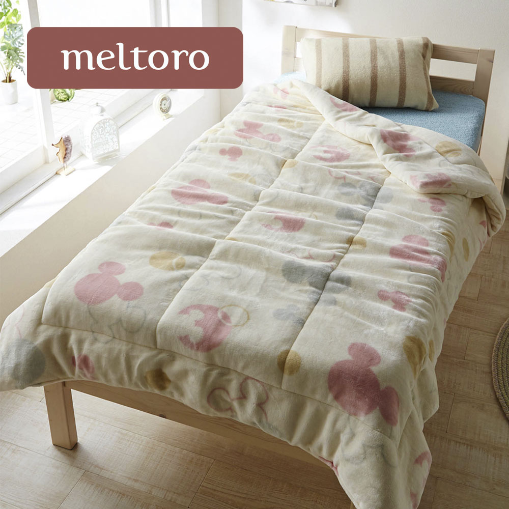 あったかなめらかなわた入りボリューム毛布「ミッキーモチーフ」(メルトロ/meltoro) あったかなめらかなわた入りボリューム毛布「ミッキーモチーフ」(メルトロ/meltoro)