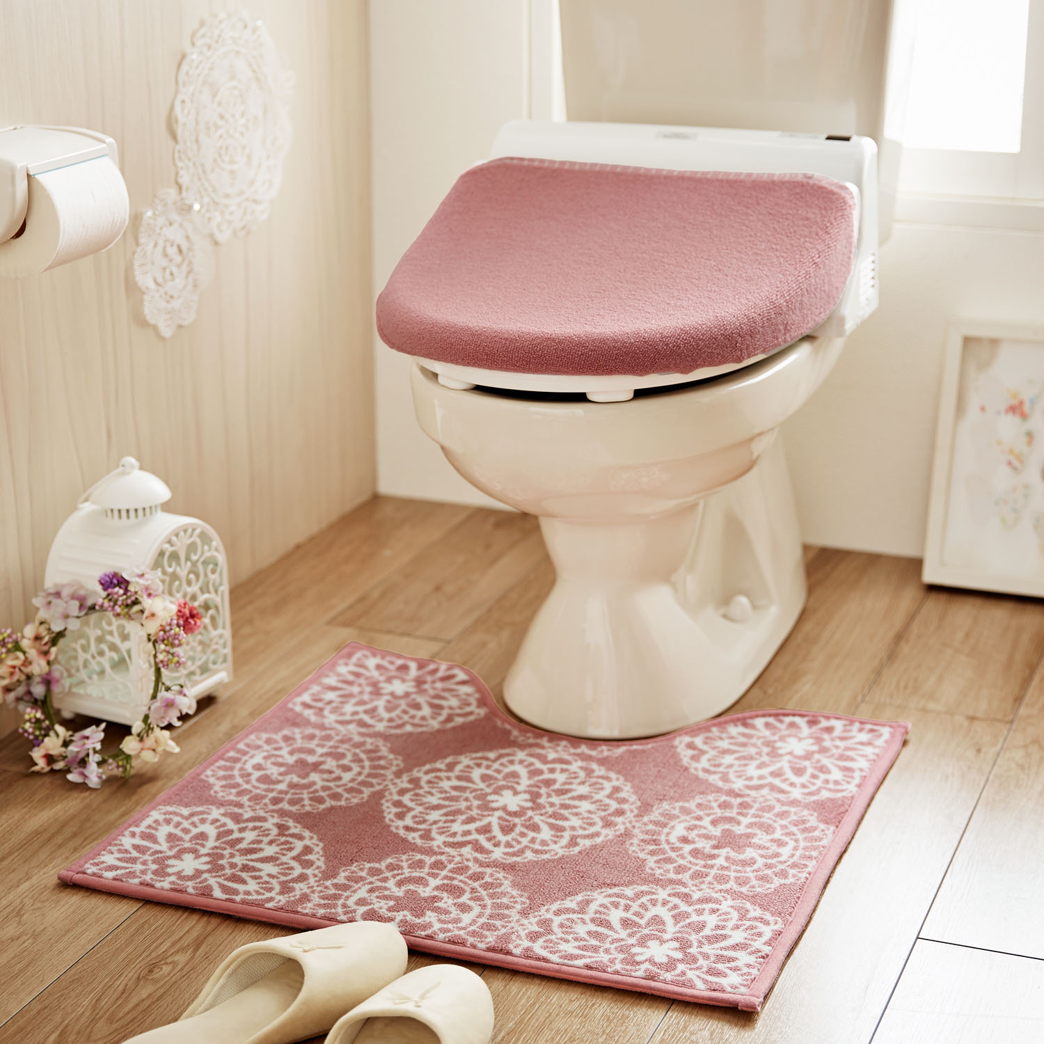 【ベルメゾン】スモーキーカラーのトイレマット・フタカバー(単品・セット) 【ベルメゾン】スモーキーカラーのトイレマット・フタカバー(単品・セット)