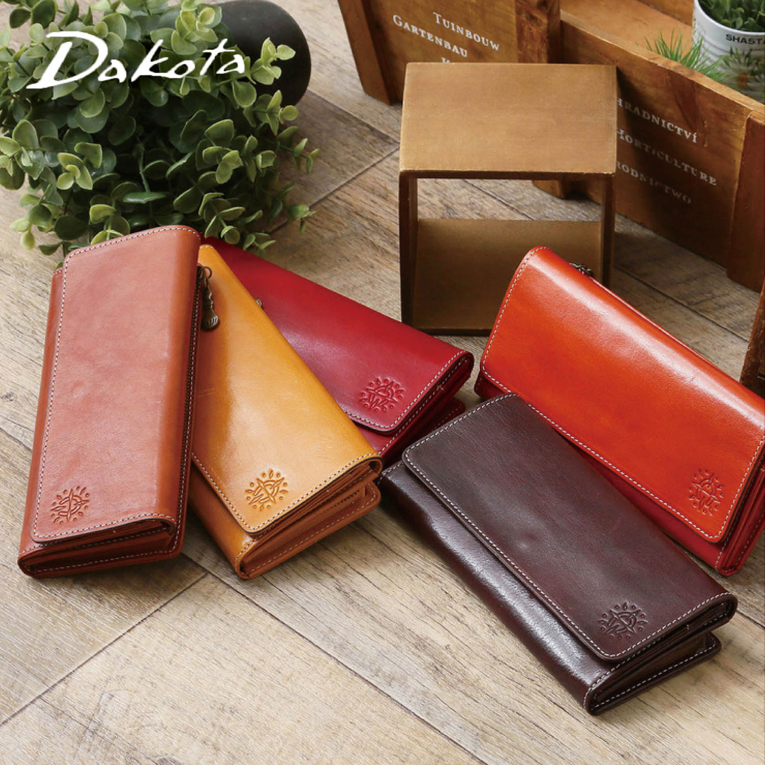 【ダコタ/Dakota】経年変化を楽しむ本革長財布 【イタリアンレザー使用】 【ダコタ/Dakota】経年変化を楽しむ本革長財布 【イタリアンレザー使用】