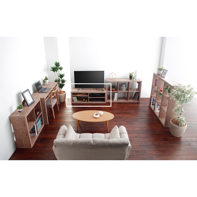シリーズ使用イメージ　こちらの商品はテレビ台のみの販売になります。