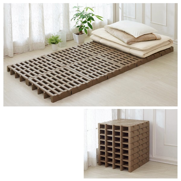 【ベルメゾン】重ねて収納できる樹脂すのこベッド