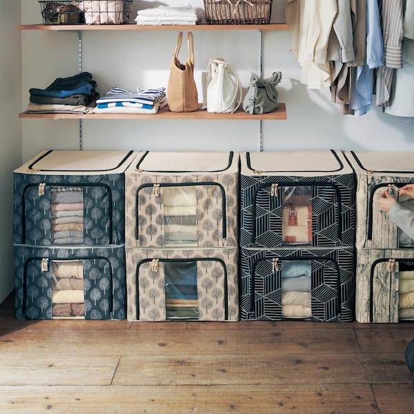 【ベルメゾン】耐荷重10kg!北欧調頑丈衣類収納ボックス