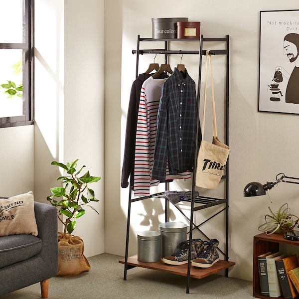 【ベルメゾン】ヴィンテージ調ハンガーラック