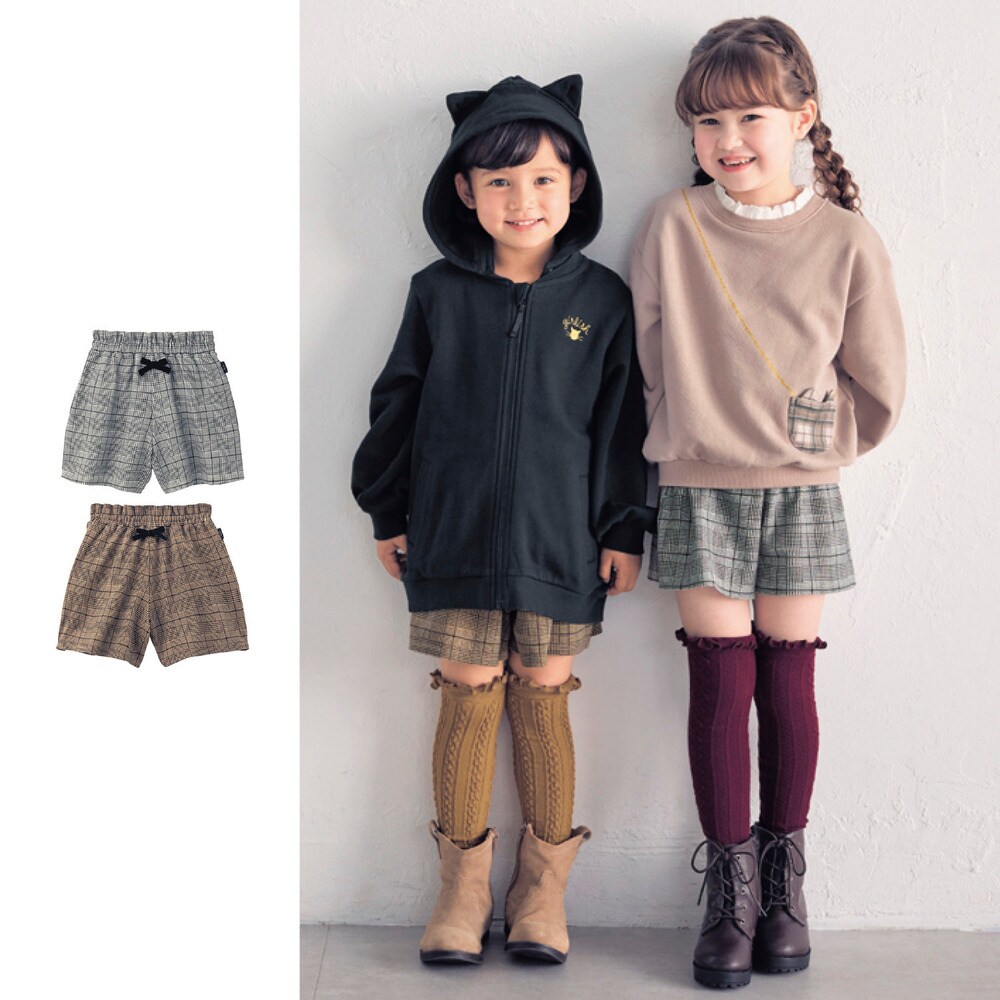 【ジータ/GITA】ウエストフリルリボンショートパンツ 【子供ズボン】