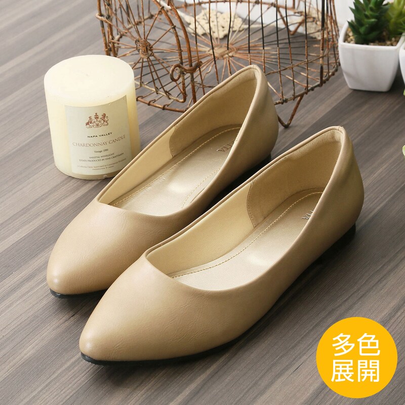 多色展開 甲高幅広 外反母趾ぎみにも履きやすいポインテッドフラットパンプス アレッタ Aletta 通販のベルメゾンネット
