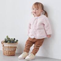 ピンク／モデル身長79cm・80サイズ着用・体重10.5kg