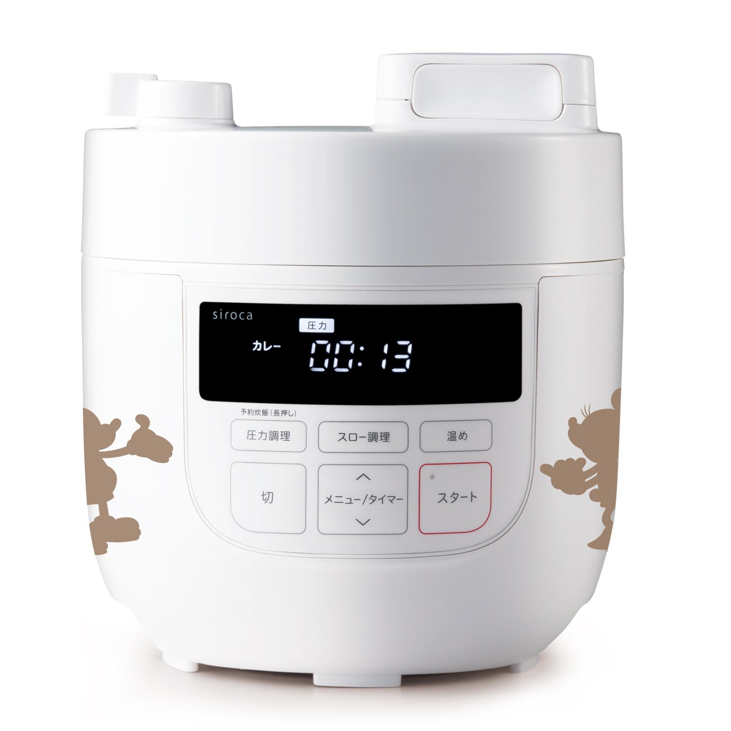 現品限り一斉値下げ デザイン ミッキー ミニー ディズニー シロカ 電気圧力鍋 調理器具 Saturdays Ai