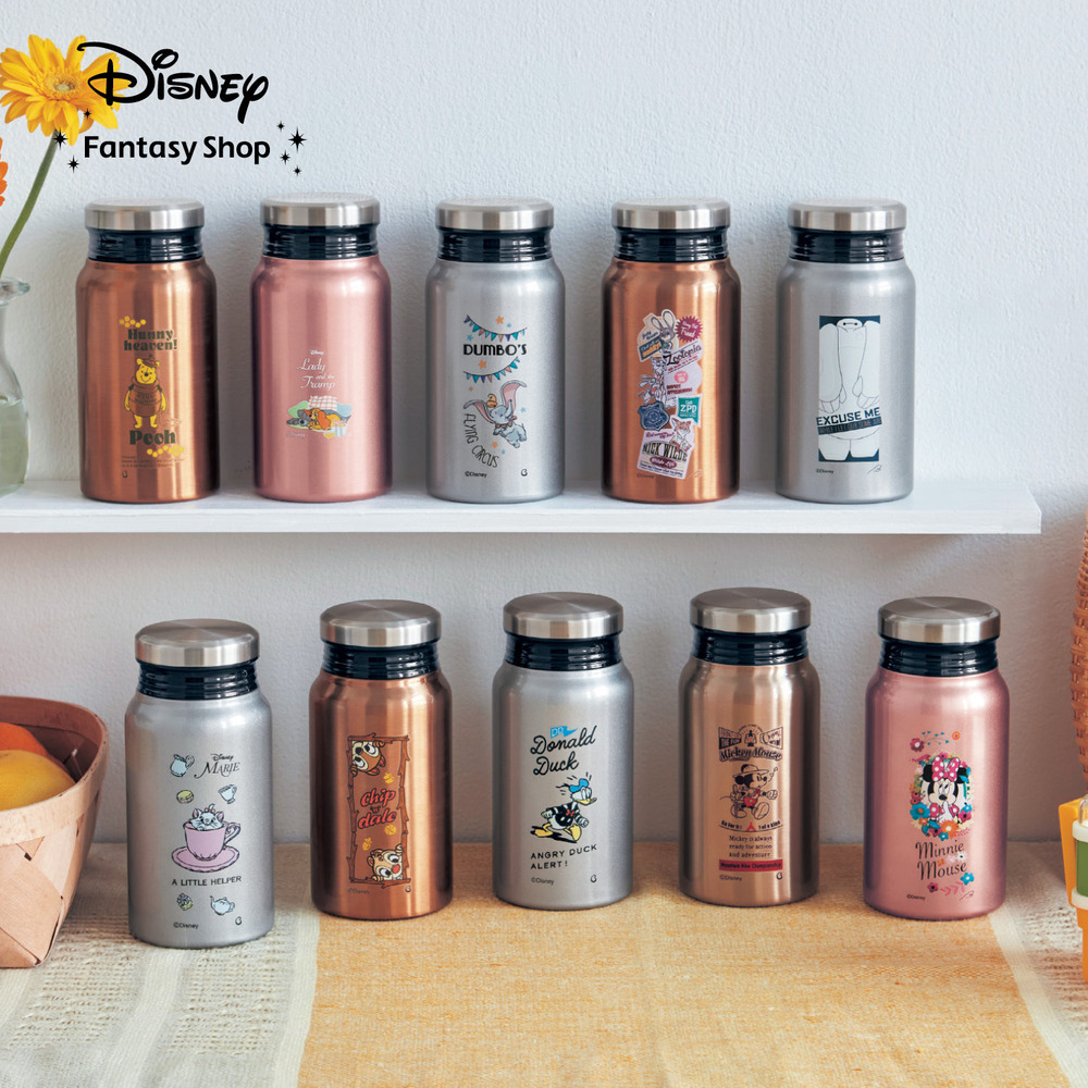 【ディズニー/Disney】ミルク瓶のような形の保温保冷サーモボトル(選べるキャラクター) 【ディズニー/Disney】ミルク瓶のような形の保温保冷サーモボトル(選べるキャラクター)