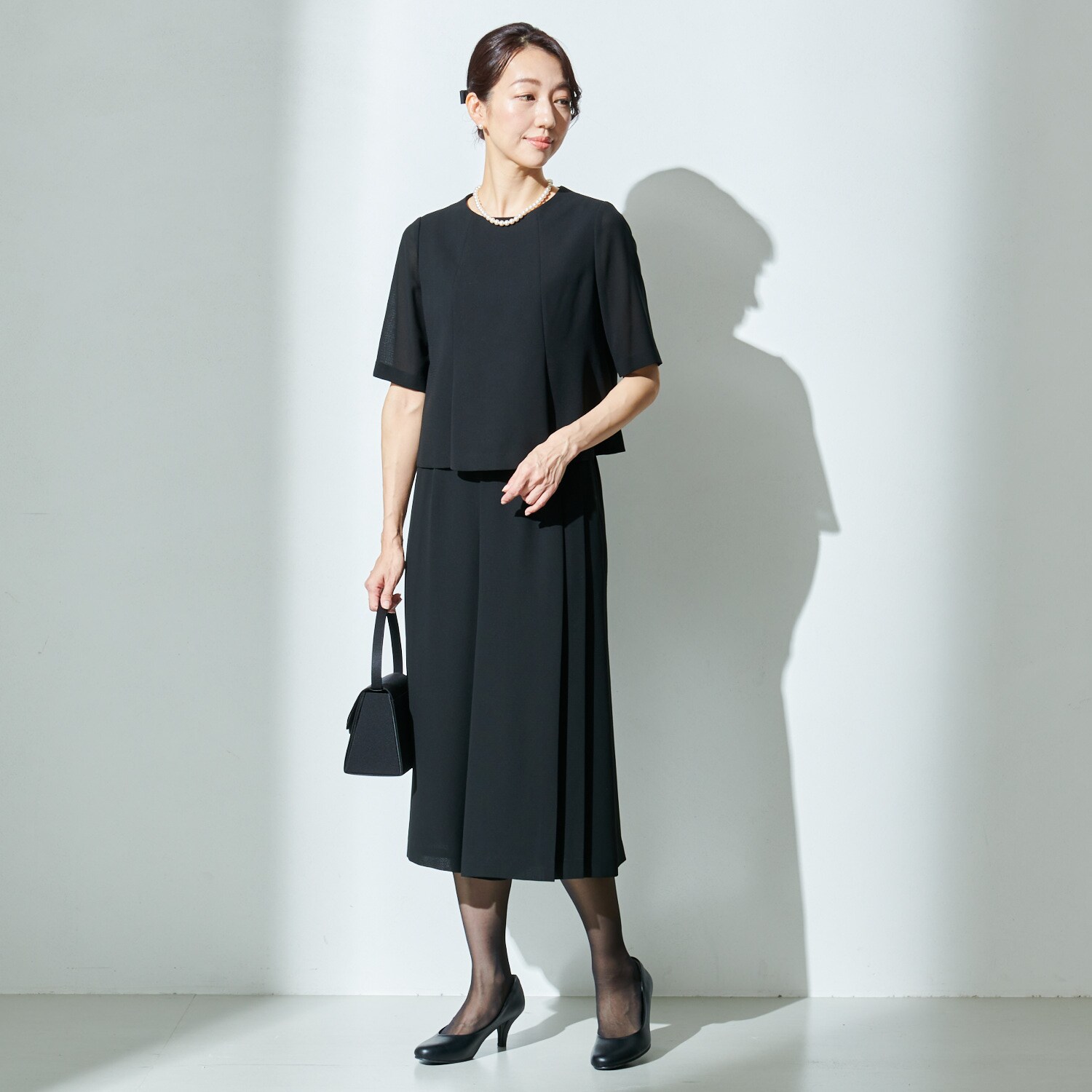 BLACK GALLERY レディース　トップス　11AR  リボン付き