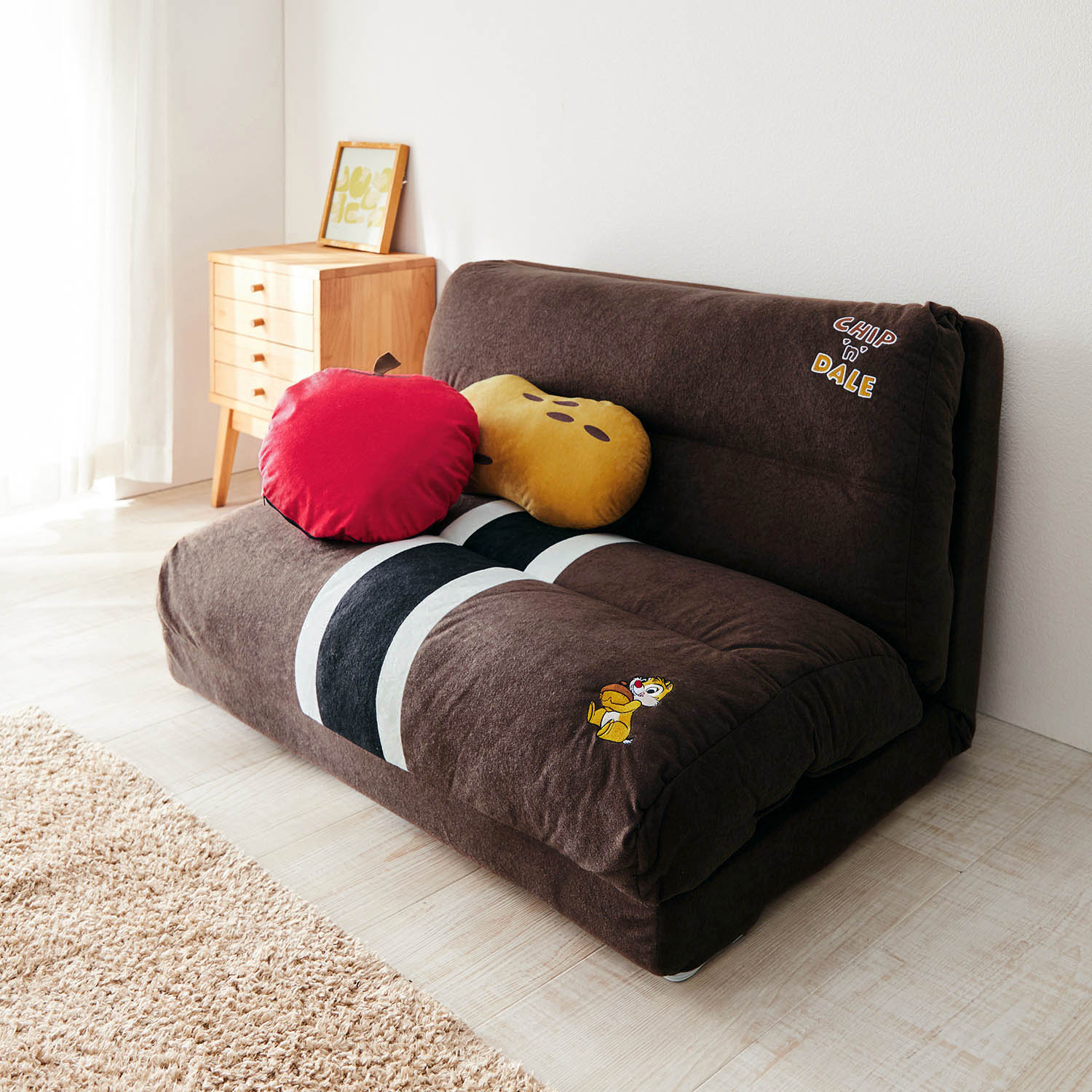 モチーフ型クッション ブランケット付き4wayソファーベッド 選べるキャラクター ディズニー Disney 通販のベルメゾンネット モチーフ型クッション ブランケット付き4wayソファーベッド 選べるキャラクター ディズニー Disney 通販のベルメゾンネット