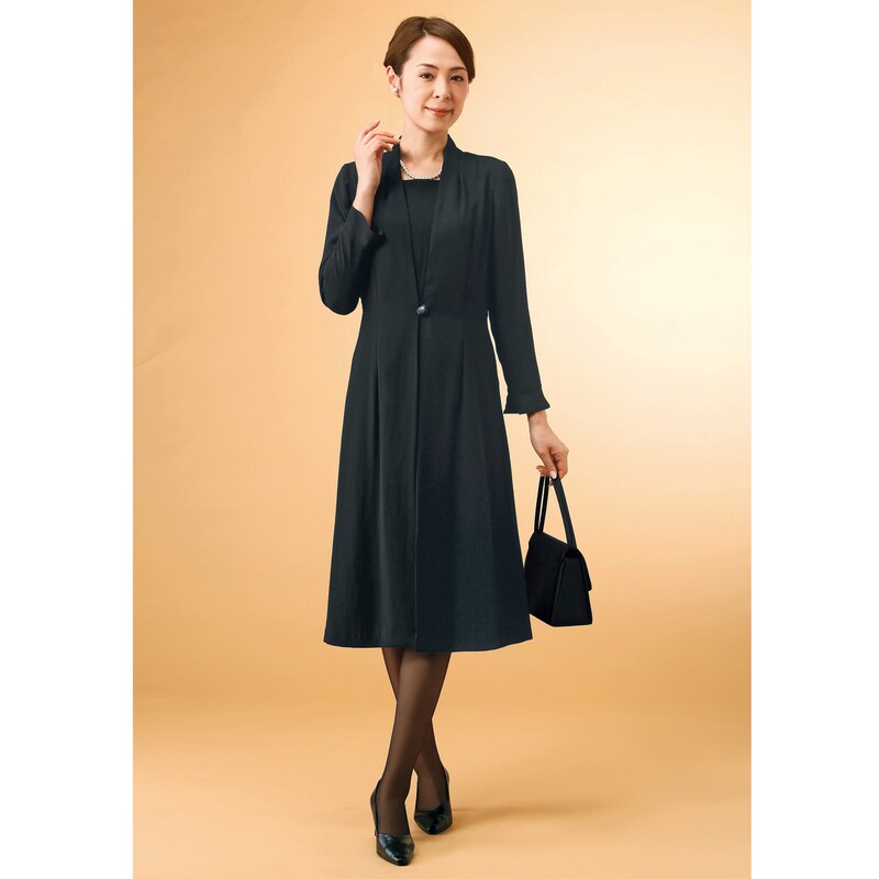 脱ぎ着らくらくブラックフォーマルワンピース 通販のベルメゾンネット