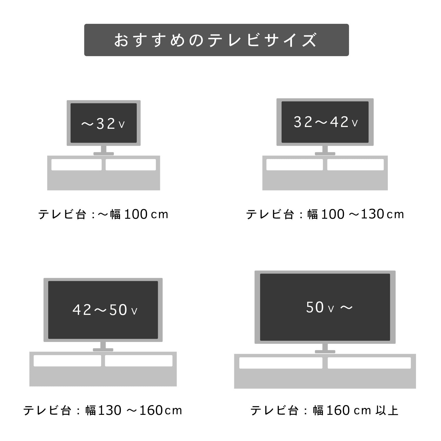 コンセント4口付き！リビング周りのものがまとめて収納できるテレビ台