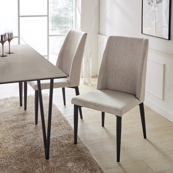 【ベルメゾン】シックモダンなダイニングチェア2脚セット