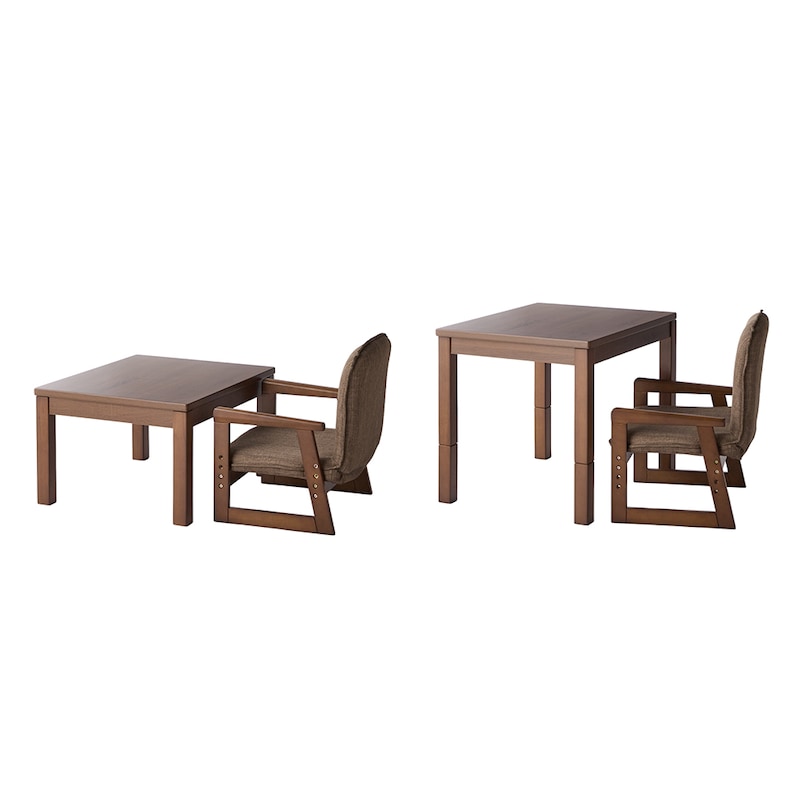 継脚で高さ2段階に調整できます。