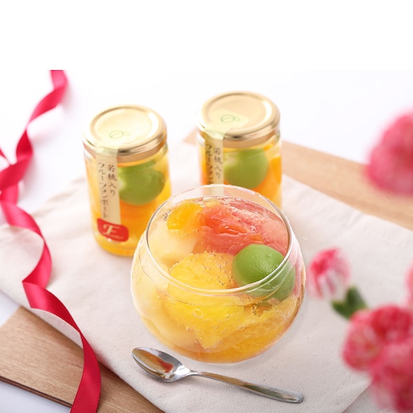 【ベルメゾン】【予約商品】 母の日 若桃入りフルーツコンポート 4本 【ご注文は5月1日まで】