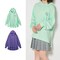 ワンポイントビッグシルエットロング丈プルパーカ 【子供服】