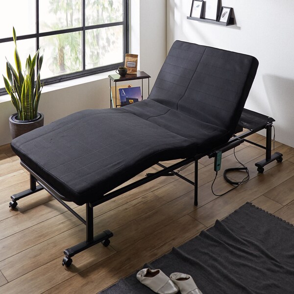 【ベルメゾン】折りたたみ式電動リクライニングベッド