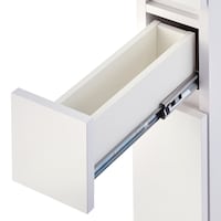 引出しはフルスライドレール付き。/ホワイト